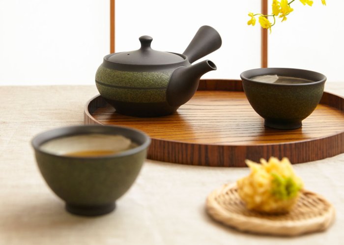 Japanese Stoneware Ceramic Tea Set - Chinesetea4u.com