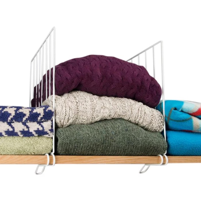 Clear shelf dividers ( Pack of 4 ) - Trendz of today